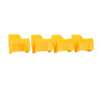 Tire Machine Plastic Rim Protector, 4pcs Yellow Plastic Tyre Changer Clamping Jaw Protector for Tire Changers