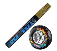 Tire Markers - Quick Dry Permanent Tyre Lettering Paint Pen, Non Fading Waterproof Ink Formula with Smooth Precision Tip, Erasable Marking Capability, Multi Writing Performance | Car W