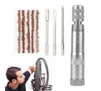 Tire Patch Kit, Tyre Plug Repair Kit, Practical Tyre Puncture Repair Kit Motorcycle Tires Stop Kit - Compact Tyre Patch Tool BA Storage Compartment Motorcycle Tire Repair Kit Puncture Repair Kit