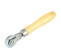 Tire Patch Roller, Wooden Handle Repair Tube Stitch Puncture Patch Tyre Roller Bearing Tool 1 1/2" Dia Roller Tool for Car Motorcycle Bike
