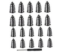 Tire Plug Kit with Screwdriver, Heavy Duty Flat Tyre Repair Kit with Rubber Plug Screws, Easy Self-Service Tire Repair Tool for Car Motorcycle Truck Tractor