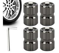 Tire Pressure Caps, Leak-Proof Air Valve Covers, 4-Pack Wheel Accessories, Fit For Car Motorcycle Bike For Most Vehicle Types, Cars, Trucks, RV, Gray, Silver, Gold, Color