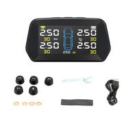 Tire Pressure Monitoring System - Wireless Sensor, Real-Time Alert Display, Vehicle Safety Monitor | Car Truck SUV Automatic Digital Pressure Detection System For Driving Road Safety Protection