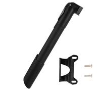 Tire Pump, Handheld Tire Inflator, Compact Nylon Material Lightweight Portable Reliable Nozzle Easy Installation Quick Inflation, Small Bike Pump for Cycling Scooter, 0.98x0.79x9.45Inches, Black