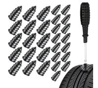 Tire Puncture Repair Kit - 30 Piece Screw in Rubber Nails for Quick Fix, Sturdy with Strong Grip, Seals Holes Instantly, Auto Maintenance Tool, Vehicle Accessory for Truck, SUV, Rv, Motorcycle