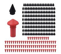 Tire Repair Nail Kit - Black Lead Plug Nails Rubber 90pcs | Self Tapping Vacuum Tire Fix Tool, Fast Puncture Seal Repair Screws, Heavy Duty Set for Motorcycle ATV Car Truck Tract