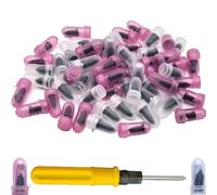 Tire Repair Rubber Nail Kit with Screwdriver, 10 Second Quick Tubeless Tire Puncture Repair Plugs for Car Motorcycle Scooter, No Removal Emergency Flat Fix (20PCS Large Size+Screwdriver)