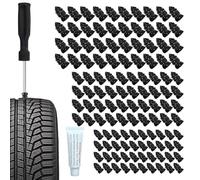 Tire Repair Rubber Nail - Plug Anti-Leak Heavy-Duty Tool,Screw In Tire Plugs | for Motorcycle Car ATV Truck Bike RV Tractor SUV