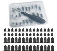 Tire Repair Rubber Nails Kit with 2 Sizes, Fast Self Service Tire Repair Tools, Vacuum Tires Mending Nail with Box and Screwdriver, for Car Motorcycle, Truck, Tractor Tire (30 large + 30 small)
