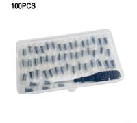Tire Repair Screw Kit 100 Pieces Rubber Coated Carbon Steel Screws With Tool For Vehicle Tire Puncture Fix Cars Motorcycles ATVs Bicycles Use(100PCS)