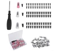 Tire Repair Screws 100 Pieces Made from Carbon Steel with Rubber Sealant Coating for Consistent Performance in Harsh Conditions (84PCS)
