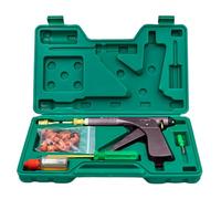 Tire Repair Tools, Motorcycle Tubeless Vacuum Tyre Repair Tool Kit with 32PCS Rubber Plugs Tire Plug Gun Kit for Motorcycle Dirt Bike ATV Lawn Mower
