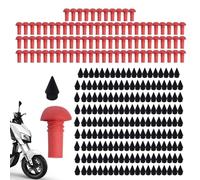 Tire Screw Plug - Punctured Infill, 90 Vulcanised Grommets for Rapid Mending, Tapping Spike with Resin Coating, Vehicle Hardware, Plugging Stem for Caravans, Scooters and Trucks on Motorways