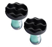 Tire Shine Applicator with Pump Reservoir for Mess-Free Gel Dressing Application, Reusable Foam Pad Tool for Car Truck Detailing, Green Black