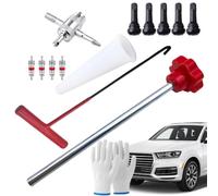 Tire Stem Removal Tool Tire Push-In Short Rubber 4 Way Core Remover