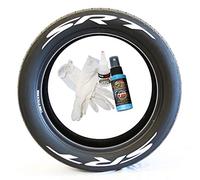Tire Stickers SRT Logo - Dodge SRT Tyre Lettering Add-On Accessory - Easy DIY With 2oz Touch-Up Cleaner / 14-16 Inch Wheels / 1.50 Inches/White / 4 Pack