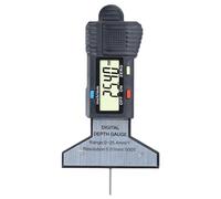 Tire Tread Depth Gauge, Digital LCD Display, 1 Piece, Tire Measurement Tool, Truck Tread Gauge, Convenient Spring Return Design, For Highways City Roads