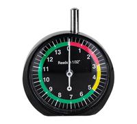 Tire Tread Depth Gauge, Professional Dial Type Tire Tread Depth Gauge with Color-Coded Zones for Car Truck Motorcycle & Bus, Accurate 1/32" Increments Reading