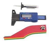 Tire Tread Depth Gauge, Tire Depth Gauge, Digital Tire Tread Gauge Color Coded Depth Measurement Tool Handheld Portable for Car Truck Disc Drum Brake Pads