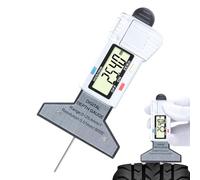 Tire Tread Gauge - Tire Measure Tool Depth,Digital LCD Display Tester with Return Spring 0.01mm Precision for RV Truck Automobile Brake Pad Bike Driver