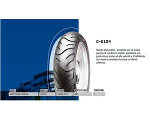 Tire Tyre 130 60 13 C6104 60P TL CST
