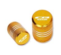Tire valve cap For HON@&DA CB1000R 2008-2020 Motorcycle Tyre Valve Caps Air Port Stem Cover(Yellow)