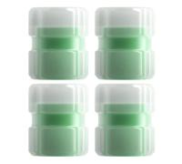 Tire Valve Caps - 1.65x1.37cm Leak-Proof Glow Wheel Parts, 4 Pieces Rust-Proof Stem Cap, Fluorescent Nocturnal Illumination Shells, ABS Thermoplastic Core For Wheel Rims Motorbike Night Ride