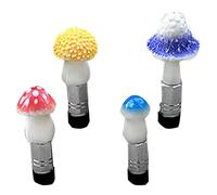 Tire Valve Caps Cute - Leak-Proof Mushroom Tire Air Cap Set | External Vehicle Accessories Funny Tire Valve Cap Set Stem Covers for Truck SUV Motorcycle