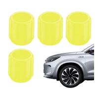 Tire Valve Stem - 4-Piece Glowing Fluorescent Air Covers, Protective Night Glow Accessories | Decorative For Cars Trucks Motorcycles Bicycles, Tire For Outdoor