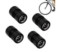 Tire Valve Stem Caps - Black Dust Caps | Use For Car Tyres Tire Valves Stem Cap,tyre Cap Black,Aluminum Valves Caaps Valve Covers Replacement For Cars, Bike And Bicycle, Trucks, Motorcycles
