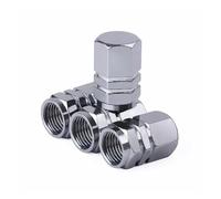 Tire Valve Stem Caps Decorative Tires Auto Accessories Aluminum Alloy Nipple Wheel Caps Car Motorcycles Bicycle Cover Dustproof(4pcs titanium gray)