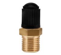 Tire Valve Stem Caps for Cars and Motorcycles, 1/4 NPT | Copper and Aluminum Alloy Build, Black or Golden Finish, Tool-Free Install, Wheel Valve Protection