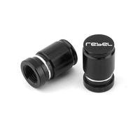 Tire Valve Stem Caps For REBEL CM250 CMX300 CMX500 CM1100 Motorcycle Tire Air Valve Caps Wheel Tyre Dust Stems Cover(Black)
