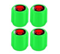 Tire Valve Stem Dust Caps - fit Schraderr Valves Tyre|Anodized Tire Valve Cap Set|Corosion Resistant Stem Covers for Trucks Motorcycles SUVs Bikes Prams Wheelbarrow Air Nozzle