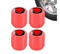 Tire Valve Stem Dust Caps - fit Schraderr Valves Tyre|Anodized Tire Valve Cap Set|Corosion Resistant Stem Covers for Trucks Motorcycles SUVs Bikes Prams Wheelbarrow Air Nozzle