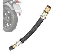 Tire Valve Stem Extensions - Inflation Extension Hose, Valve Stem Extender, Dustproof Braaided Flexible Mesh | Leakproof Outer Coating with Secure Fitting Design for Bikes Stroller Vehicle