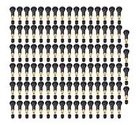 Tire Valve Stem Tyre Valve Stem Valve Stem Rubber Valve Stem Durable Snap in Replacement for Car Motorcycle Tubeless Tires Black 100 Pcs TR412 TR413 TR414 (TR413)