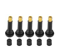 Tire Valve Stem Tyre Valve Stem Valve Stem Rubber Valve Stem Durable Snap in Replacement for Car Motorcycle Tubeless Tires Black 100 Pcs TR412 TR413 TR414 (TR414)
