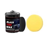 Tire Wax Black | Automotive Wheel Care,Auto Wheel Coating Paste - for Mechanics Drivers Detailers Groomers Modifiers Racers Restorers Trucks SUVs RVs Sedans Garages Shops