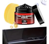 Tire Wax - Rain Resistant Tire Coating Cream, Long Lasting Shine Protectant | Car Tires Dressing For SUV Sedan Pickup Truck RV ATV Tractor Van Trailer Vehicle Exterior Care