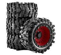 Tire Wheel For ARRMA For Gorgon For Grom For Mini For Kraton 1/16 | Off-road rubber tires plastic wheels for RC trucks, delivering reliable traction impact resistance. RC