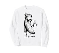Tired Banana With Coffee Cup Morning Vibes Sweatshirt