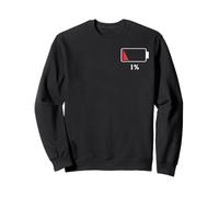Tired Battery Resting Lazy Sleeping Peace Naps Rest Napping Sweatshirt