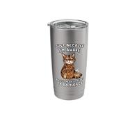 Tired Bengal Cat Morning Coffee Still Not Ready Mood Stainless Steel Insulated Tumbler