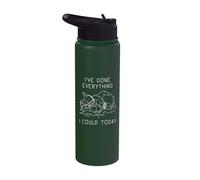 Tired Cat Ive Done Everything I Could Today Funny Sleep Stainless Steel Insulated Water Bottle