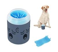 Tired Clock Look Portable Paw Cleaner Soft Silicone Bristles Essential For All Pets Owners Suitable for Small, Medium, Large Breed Dogs