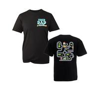 Tired Dads Club T-Shirt, Play Cars On Dad's Back, Father's Day Shirt, Mat Road Car Race Tshirt, Gift Dad, Daddy Adult Top (Black, 3XL)