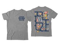 Tired Dads Club T-Shirt, Tired Dads Club Play Cars On Dad's Back Shirt, Classic Graphic Print Men Tshirt
