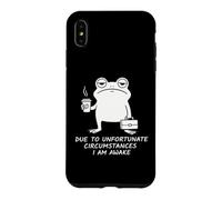 Tired Frog Unfortunate Circumstances I'm Awake Case for iPhone XS Max