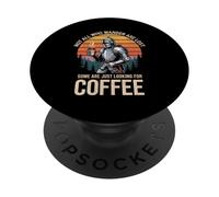 Tired Knight Coffee Quest Not All Who Wander Are Lost PopSockets Adhesive PopGrip